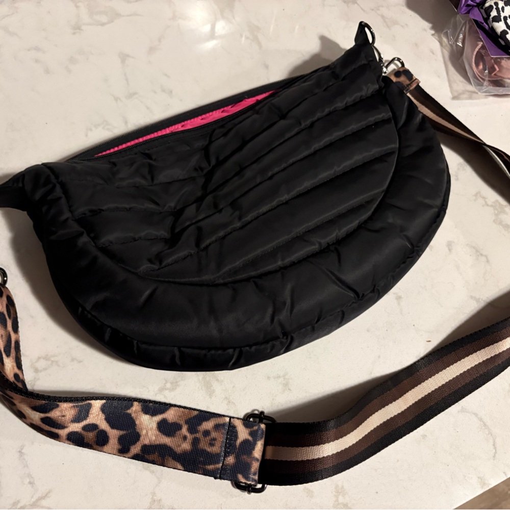 Think Royln Halfmoon Crossbody Bag